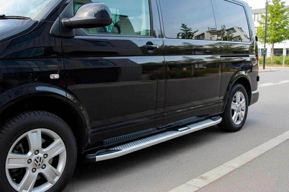 Volkswagen T5 2010-2015 Estribos Laterales Mevsim Grey (2 uds., Aluminio) Foto 1