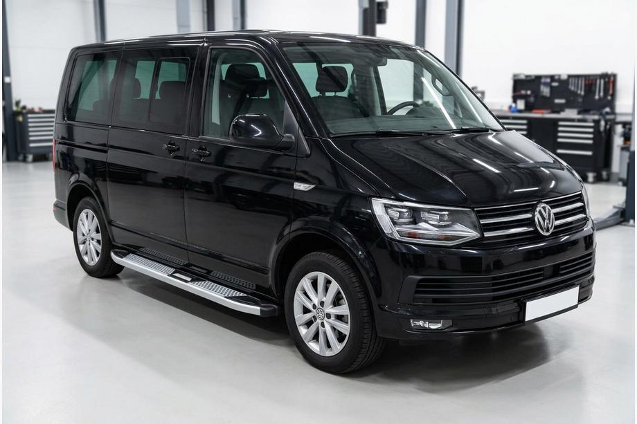Volkswagen T6 2015-2024 Estribos Laterales Mevsim Grey (2 uds., Aluminio) Batalla Larga Foto 1