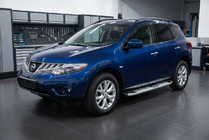 Nissan Murano 2008-2014 Estribos Laterales Mevsim Grey (2 uds., Aluminio) foto 1