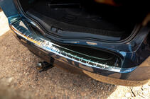 Renault Megane IV 2016-2025 Protector de parachoques trasero Carmos (SW, acero inoxidable) foto 2