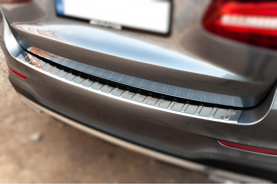 Mercedes GLC X253 2015-2022 Protector de parachoques trasero Carmos (2015-2019, acero inoxidable) Foto 2