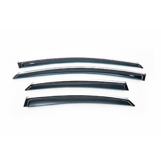 Deflectores de Ventana con Moldura Cromada SD (4 uds, HIC) Ford Mondeo 2008-2014 foto 2