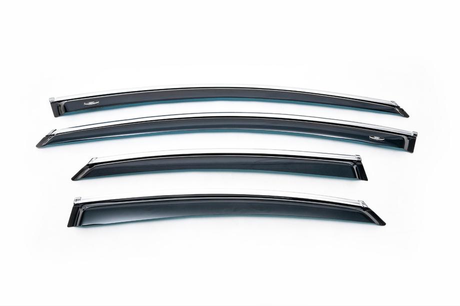Ford Mondeo 2008-2014 Deflectores de Ventana con Moldura Cromada SD (4 uds, HIC) Foto 2