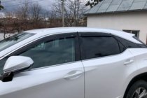 Lexus RX 2016-2022 Deflectores de ventana con moldura cromada Short (4 uds, HIC) foto 2