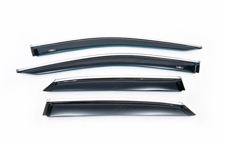 Lexus RX 2016-2022 Deflectores de ventana con moldura cromada Short (4 uds, HIC) Foto 3