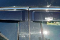 Hyundai Santa Fe 4 2018-2023 Deflectores de ventana con moldura cromada (4 uds, HIC) foto 3