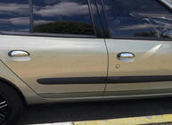 Renault Symbol 1999-2008 Cubiertas de Manijas Cromadas (Acero Inoxidable) foto 2