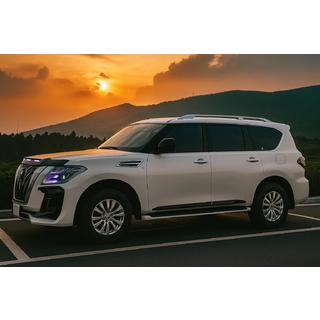 Molduras de puertas (4 uds, negras) Nissan Armada 2016-2024 foto 4