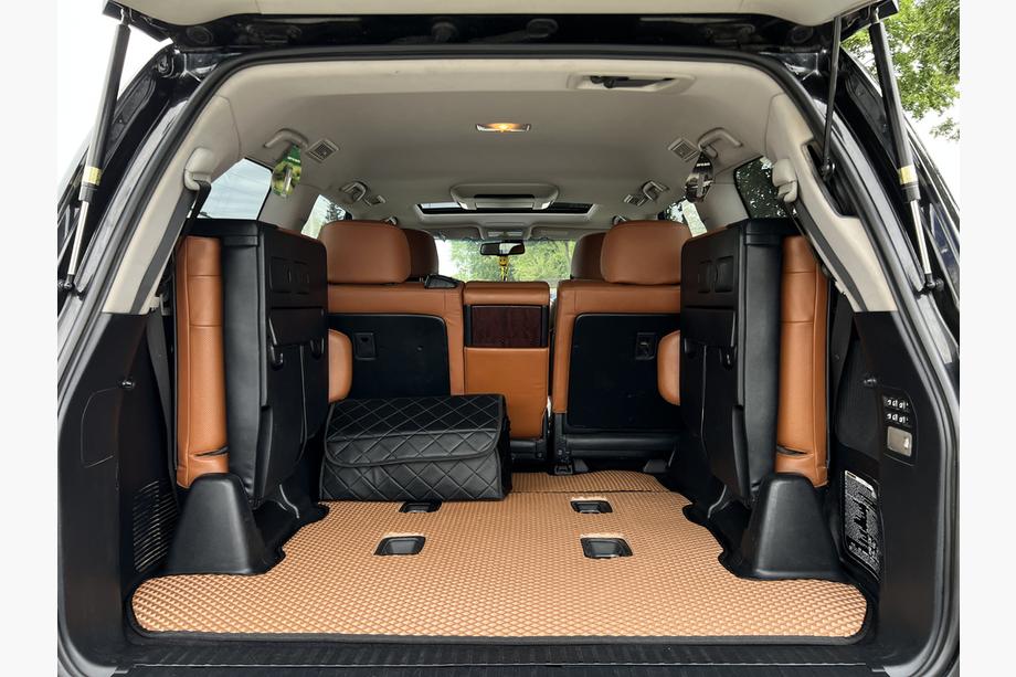Lexus LX570/450d 2008-2022 Alfombrilla de maletero 2 uds (EVA, 7 plazas, ladrillo) Image