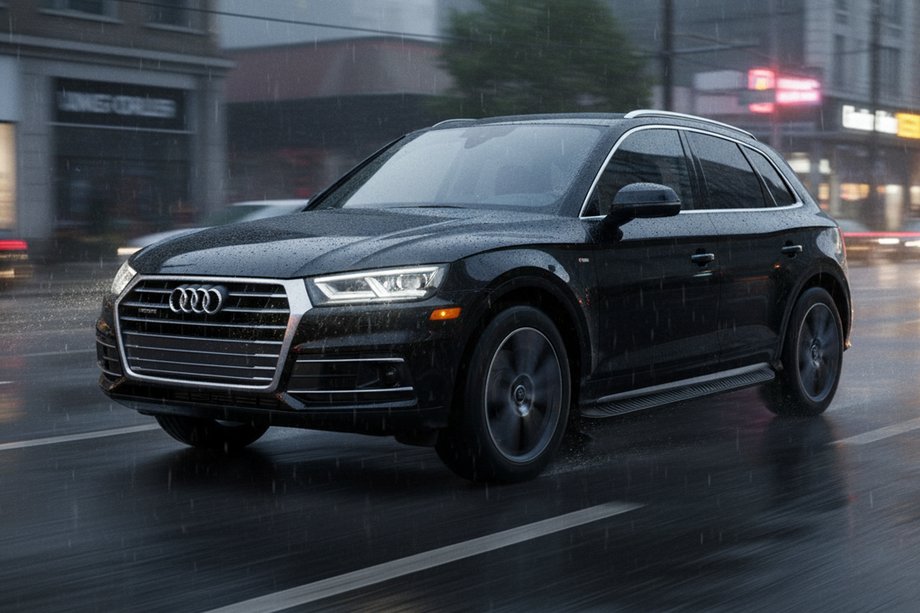 Audi Q5 2017-2025 Estribos Laterales Tayga Black (2 uds., Aluminio) Image