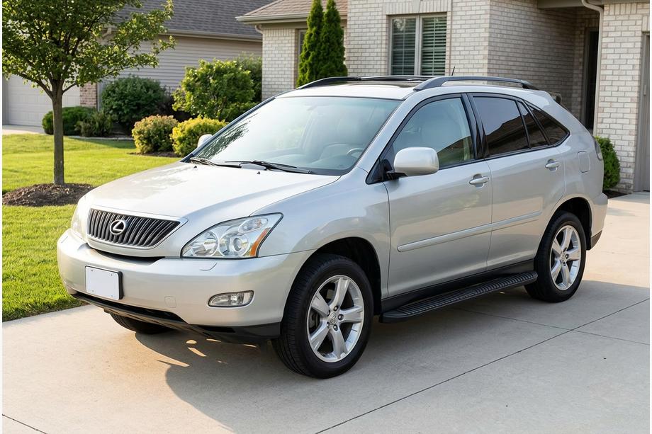 Lexus RX 2003-2009 Estribos Laterales Tayga Black (2 uds., Aluminio) Foto 1