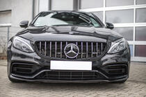 Mercedes C-сlass W205 2014-2021 Parrilla Delantera Panamericana GT (para C63 AMG original) 2014-2018, sin cámara foto 1