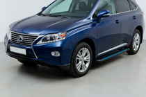 Lexus RX 2009-2015 Estribos Laterales Maya Blue (2 uds, Aluminio) foto 1