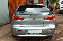 Mitsubishi Lancer X 2008- Visera de luneta Sedan (ABS) foto 5
