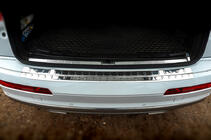 Audi Q7 2015–2026 Protector de Parachoques Trasero Carmos Acero Inoxidable foto 3