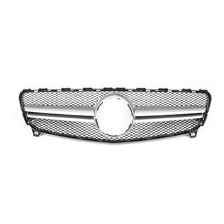 Parrilla Delantera AMG Silver (2015-2018) Mercedes A-сlass W176 2012-2018 foto 2