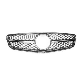 Parrilla Delantera AMG Silver Mercedes C-class W204 2007-2015 foto 2