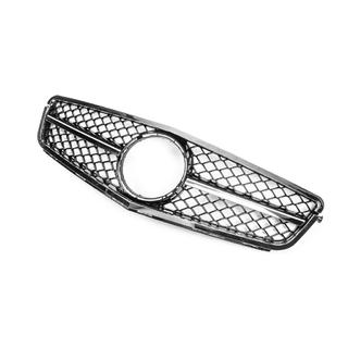 Parrilla Delantera AMG Silver Mercedes C-class W204 2007-2015 foto 3