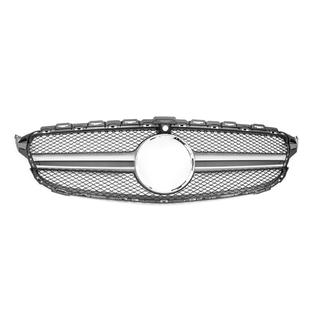 Parrilla Delantera AMG Silver (para Avantgarde/AMG-Line/C43 AMG) Mercedes C-сlass W205 2014-2021 foto 2