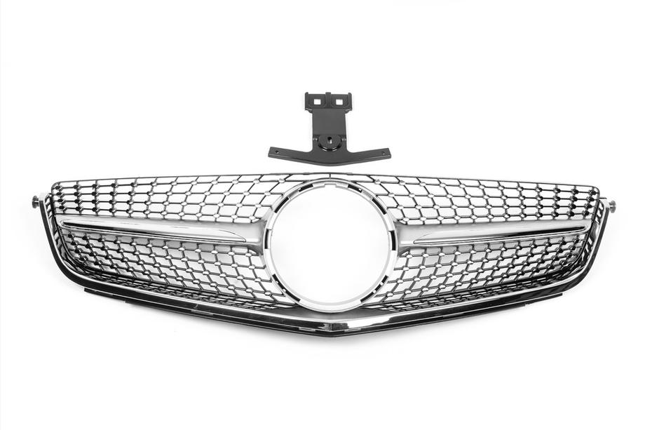 Mercedes C-class W204 2007-2015 Parrilla Delantera Diamond Silver (para C63) Image
