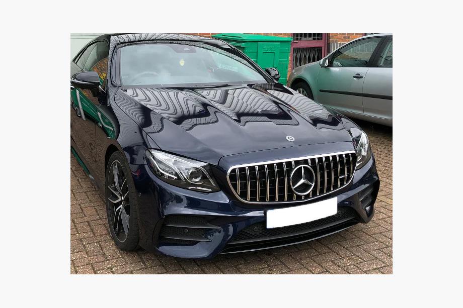 Mercedes E-class W213 2016-2023 Parrilla Delantera Panamericana GT (AMG Line, 2020-2023) Sin soporte para cámara Foto 3