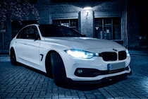 BMW 3 Series F30/F31 2012-2019 Cubiertas de estribos EuroCap (para faldones M-Sport, negro brillante) foto 11