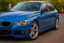 BMW 3 Series F30/F31 2012-2019 Cubiertas de estribos EuroCap (para faldones M-Sport, negro brillante) foto 2