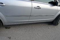 Ford C-Max 2004-2010 Molduras de puerta acero inoxidable (4 uds) Carmos - Acero Inoxidable Turco foto 1