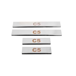 Embellecedores de umbral Carmos V1 (4 uds, acero inoxidable) Citroen C-5 2008-2017 foto 1