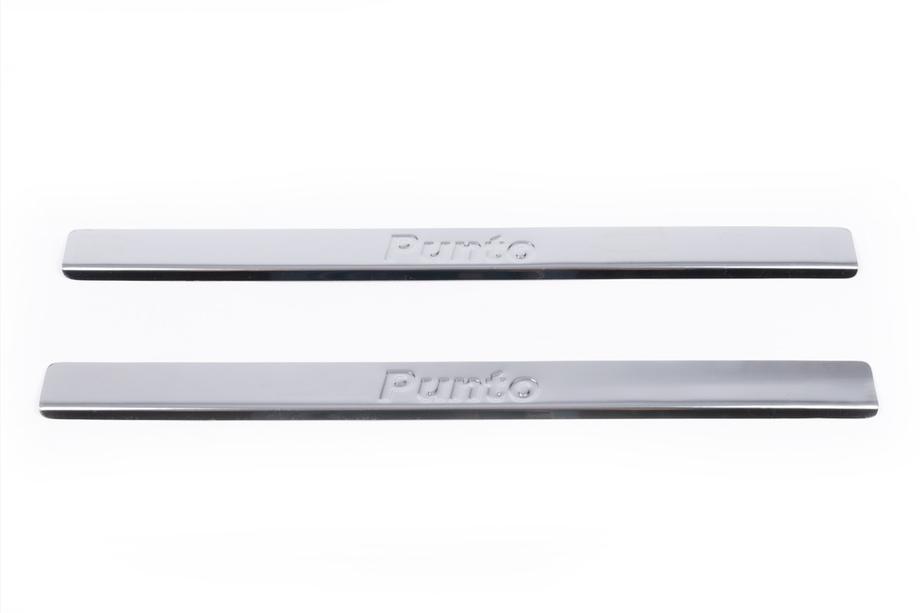 Fiat Punto Grande/EVO 2006-2018 Protecciones de umbral Carmos V2 (2 uds, Acero Inoxidable) Foto 2