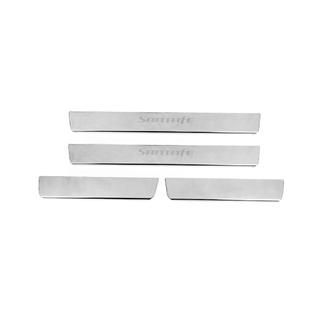 Cubiertas de Umbral Carmos V2 (4 uds, Acero Inoxidable) Hyundai Santa Fe 2 2006-2012 foto 1
