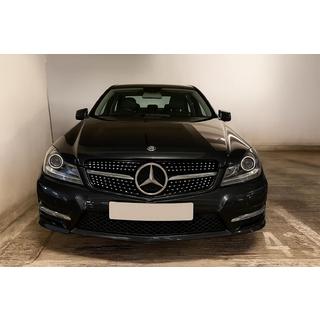 Parrilla Delantera Diamond Silver Mercedes C-class W204 2007-2015 foto 3
