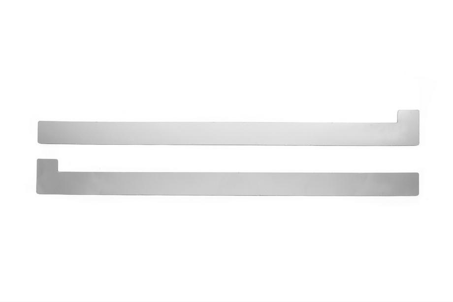 Fiat Doblo II 2010-2022 Moldura para riel de puerta corredera (2 uds, acero inoxidable) Foto 1