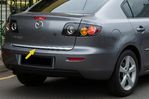 Mazda 3 2003-2009 Moldura de maletero SD acero inoxidable foto 1