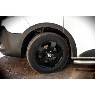 Aletines de aleta (6 uds, negro, ABS) Opel Vivaro 2015-2019 foto 1