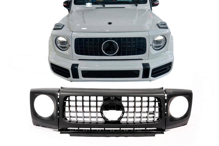 Mercedes G class W463 2018-2024 Parrilla y Cubiertas de Faros G63 Foto 1