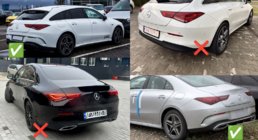 Mercedes CLA C118 2019- Difusor trasero con salidas de escape (diseño CLA45) foto 4