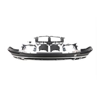 Difusor trasero con colas de escape GLE63 Silver (2018-2026) foto 3