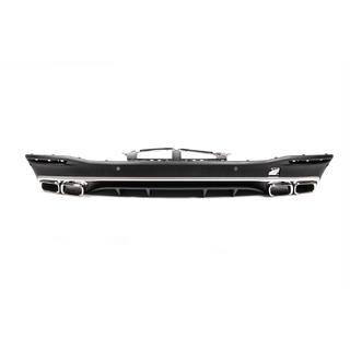 Difusor trasero con colas de escape GLE63 Silver (2018-2026) foto 2