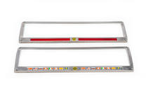Portaplacas BANDERAS (2 uds, Acero Inoxidable) foto 2