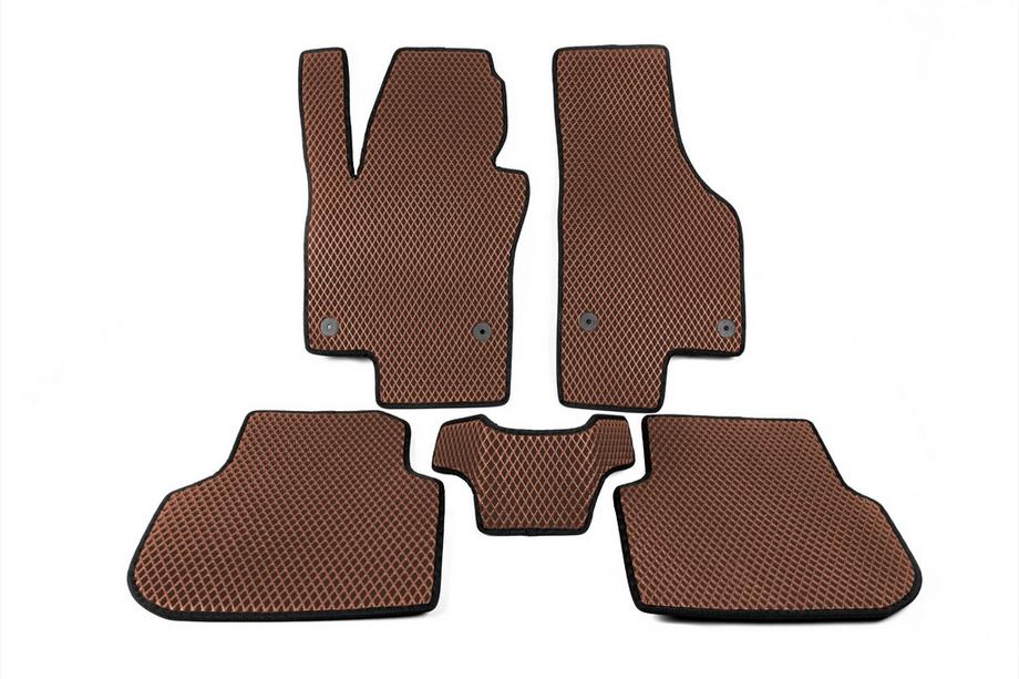 Volkswagen Jetta 2011-2018 Alfombrillas EVA (rojo ladrillo) Image