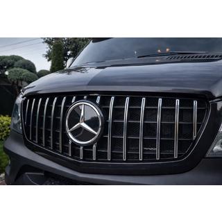 Parrilla Delantera GT Panamericana Cromo (2013-2018) Mercedes Sprinter W906 2006–2018 foto 2