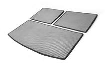 Audi Q7 2005-2015 Alfombrilla de maletero 3 piezas (EVA, gris) (7 plazas) foto 2