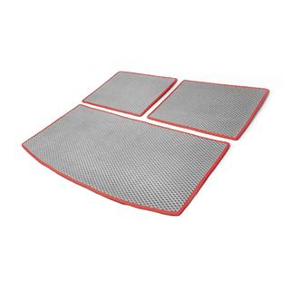 Alfombrilla de maletero 3 piezas (EVA, gris) (7 plazas) Audi Q7 2005-2015 foto 4