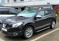 Nissan Qashqai 2007-2010 Molduras de puerta Carmos (4 uds, acero inoxidable) Carmos, +2 (largo) foto 4