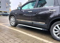 Nissan Qashqai 2007-2010 Molduras de puerta Carmos (4 uds, acero inoxidable) Carmos, +2 (largo) foto 3