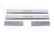 Ford Focus I 1998-2005 Embellecedores de umbral Carmos V1 (4 uds, acero inoxidable) foto 2