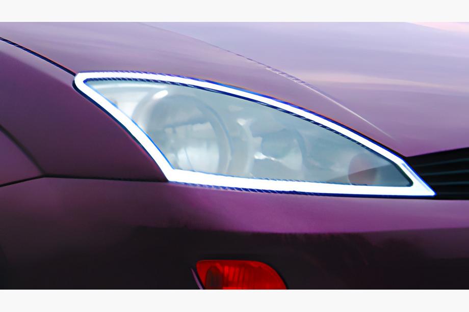 Ford Focus I 1998-2005 Cubiertas de Faros Cromadas (2 uds, plastico) Foto 1
