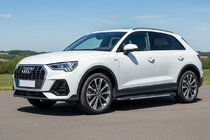 Audi Q3 2019–2025 Estribos Laterales Bosphore Grey (2 uds., Aluminio) foto 1