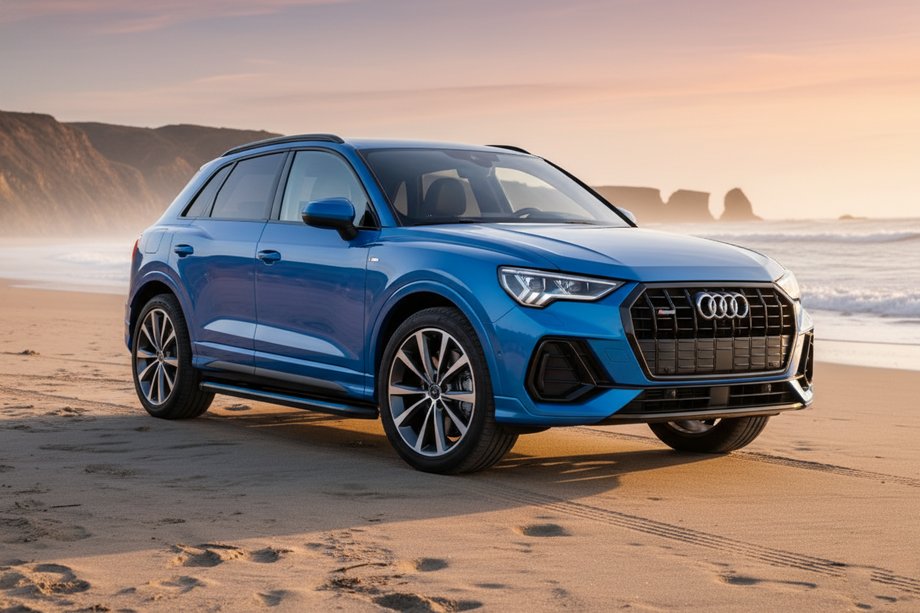 Audi Q3 2019–2025 Estribos Laterales Maya Blue (2 uds., Aluminio) Image